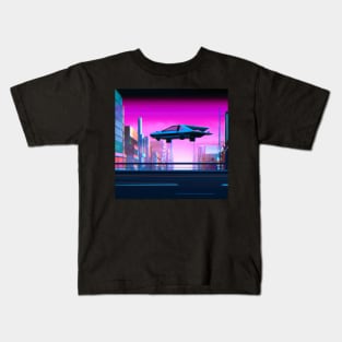 Cyberpunk city Kids T-Shirt